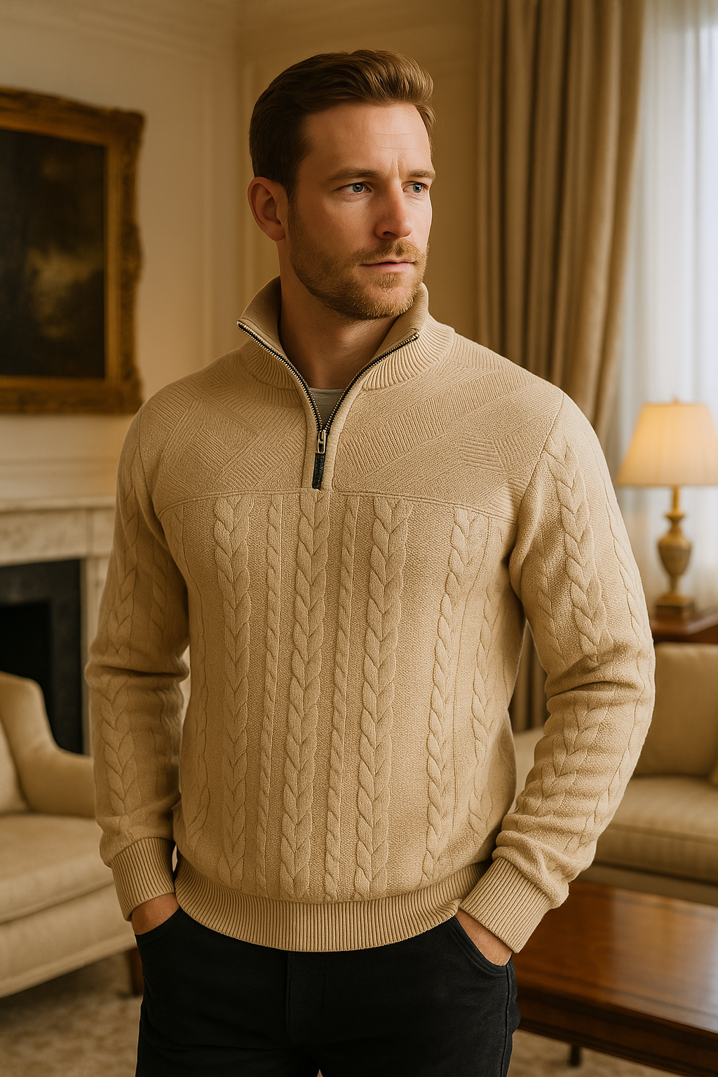 Henry | Premium Yarım Fermuarlı Sweatshirt